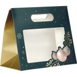 Saco Papel Natal Verde Natureza Encantada c/ pega 25x10x22cm – Norpack