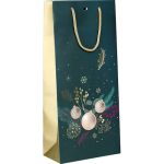 Saco Papel Natal Verde Natureza Encantada c/ Alça 18x9x39cm – Norpack
