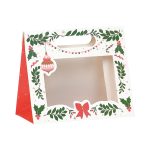 Saco Papel Natal Vermelho Encantado c/ Janela c/ pega 20x10x17cm – Norpack