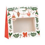 Saco Papel Natal Vermelho Encantado c/ Janela c/ pega 35x13x33cm – Norpack