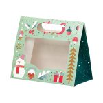 Saco Papel Natal Jardim de Inverno c/ Janela c/ pega 20x10x17cm – Norpack