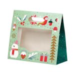 Saco Papel Natal Jardim de Inverno c/ Janela c/ pega 25x10x22cm – Norpack