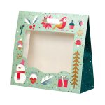 Saco Papel Natal Jardim de Inverno c/ Janela c/ pega 35x13x33cm – Norpack