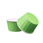 Copo Papel Queques/ Cupcake/Pastelaria Verde/Branco 5x6,5x4cm - Pack 50 – Norpack