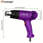 Pistola de Calor 1200W TOPFORZA HG-8601B para uso em Manga / Filme Retrátil – Norpack - Image 2