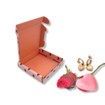 Caixa Cartão Presente Rosa c/ Corações 9x9x2cm – Norpack - Image 2