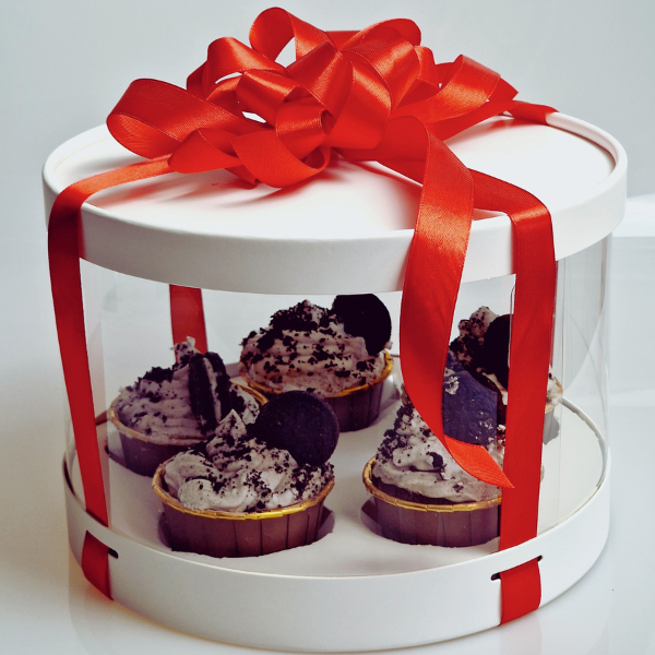 2-11.png Caixa Cartolina Branca Redonda 5 Cupcakes 22cm Diâmetro x 14cm Altura – Norpack - Image 1