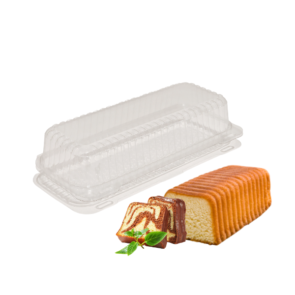 2-12.png Caixa Plastica Reutilizável Retangular p/ Torta 32x13x8cm Pastelaria / Take Away / Pastelaria / Bolos – Norpack - Image 1