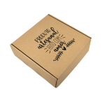 Caixa Postal Kraft "Produto Artesanal Feito com Amor" – Envio de Encomendas com Estilo – Norpack - Image 3