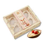 Caixa Cartolina 20x16x5cm p/ 6 Mini Ovos 50g – Conjunto Padrão Rosa Completo – Norpack