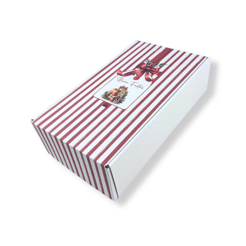 2-garrafas-b.png Caixa Cartão Branca 2 Garrafas na horizontal 18,5x34x9cm "Presente de Natal" – Norpack - Image 1