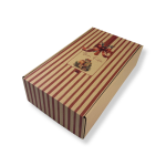 Caixa Cartão Kraft 2 Garrafas na horizontal 18,5x34x9cm "Presente de Natal" – Norpack