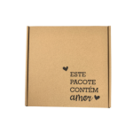 Caixa Postal Kraft "Este Pacote Contém Amor" – Envio de Encomendas com Estilo – Norpack - Image 9