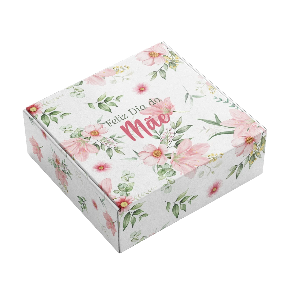 20x20x7_dia_da_mae_1.webp Caixa Cartão Branca 20x20x7cm Dia da Mãe - Flores – Norpack - Image 1