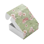 Caixa Cartão Branca 20x20x7cm Dia da Mãe - Padrão Verde – Norpack - Image 2