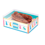 Caixa de Páscoa para Meio Ovo (350g) c/ Janela – Pack 6 un. Design "Época Mais Doce" – Norpack