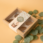 Caixa Kraft Kit Degustação Páscoa – 6 Mini Ovos (50g) | 20x16x5cm – Norpack