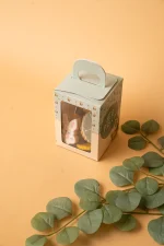 Caixa Kraft de Páscoa c/ Alça e Janela – 9,5x9,5x14cm – Norpack - Image 2