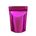 Saco Stand Up Fecho Zip Rosa Metalizado 180mmx260mm+40mm – Norpack