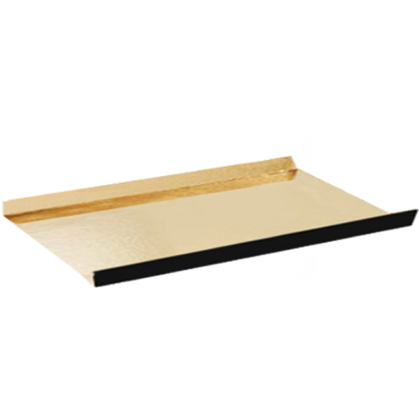 230400000022.png Prato de Cartão para Pastelaria Diversa Dourado / Preto 13 x 4,5+1,5Cm - Pack 200 – Norpack - Image 1