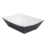 Barquetas Cartão Preto / Branco 13,5x8,5x6,2cm Pack 150 unidades – Norpack