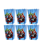Caixa Cartolina Festa Super Herois 6,2x4,2x13cm Pack 6 unidades – Norpack