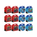 Caixa Cartolina Festas Super Herois 6,5x7,5x12,5cm Pack 12 unidades – Norpack