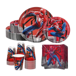 Conjunto Festa Homem Aranha 20 Pratos Refeição + 20 Pratos Sobremesa + 20 Copos + 20 Guardanapos – Norpack