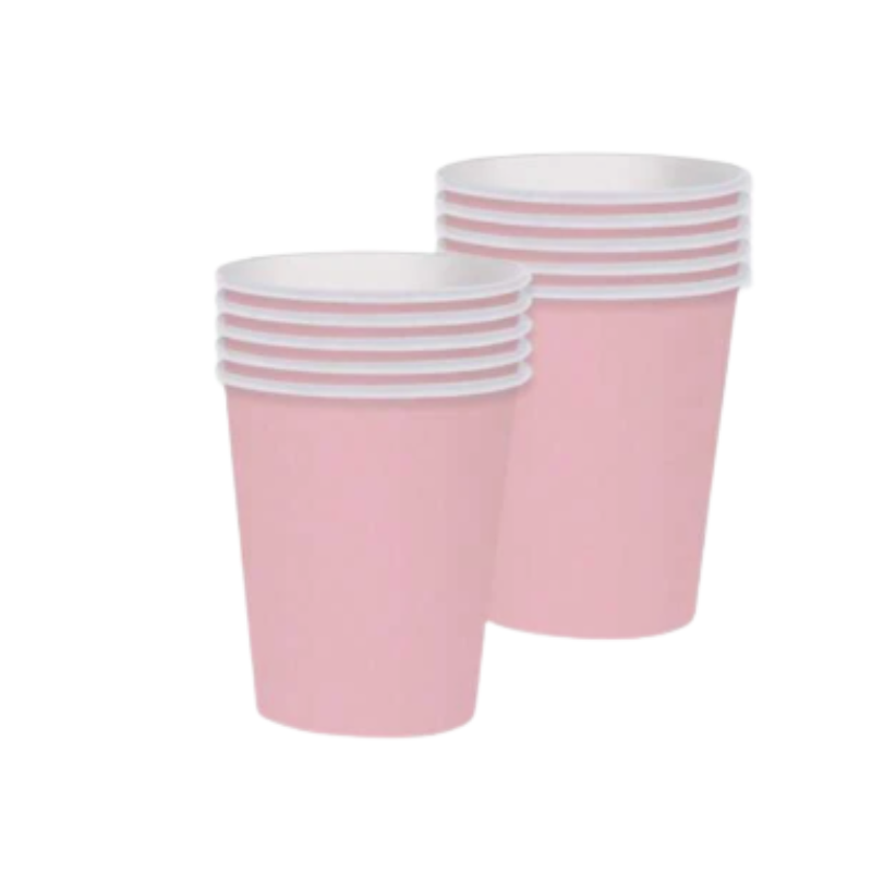 230500000174-1.png Copo Papel Rosa Claro Pack 20 unidades – Norpack - Image 1