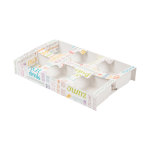 Bandeja Cartolina Branca para 6 copos 27,5x16x4cm Pack 50 – Norpack