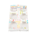 Bandeja Cartolina Branca para 6 copos 27,5x16x4cm Pack 50 – Norpack - Image 2