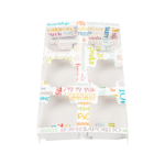 Bandeja Cartolina Branca para 6 copos 27,5x16x4cm Pack 50 – Norpack - Image 4