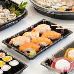 Caixa Plástica Fundo Preto com Tampa p/ Sushi 17x12,3x4,5cm – Norpack - Image 3