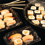 Caixa Plástica Fundo Preto com Tampa p/ Sushi 17x12,3x4,5cm – Norpack - Image 2