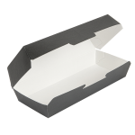 Caixa Cartão Sandes "Panini" Preto 26,5x12,2x7 CM Pack 50 – Norpack