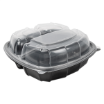 Caixa Plástica c/ 3 Divisórias para take away 1130ml 22,9x23,3x8,2cm – Norpack