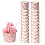 Copo Papel Gelado Branco/ Rosa 237ml Pack 50un – Norpack