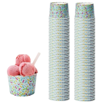 Copo Papel Gelado Branco/ Azul 237ml Pack 50un – Norpack