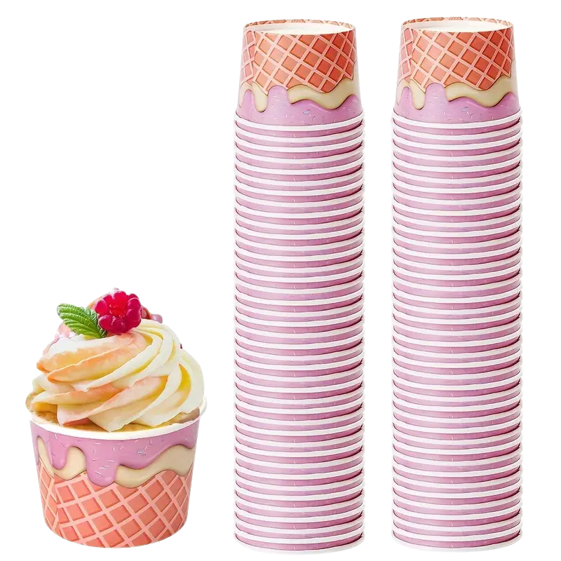 230600000092.png Copo Papel Gelado Branco/ Waffle Rosa 237ml Pack 50un – Norpack - Image 1