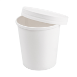 Caixa Alimentar Cartão Branca Redonda Sopa 480ml Pack 25un – Norpack
