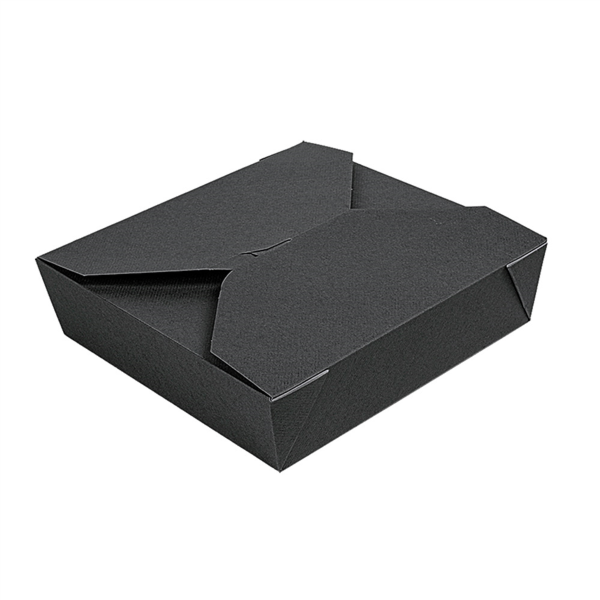 230600000196.png Caixa Cartolina Preta 21,7x21,7x6cm 2910ml Pack 50 – Norpack - Image 1