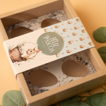 Caixa Kraft Kit Degustação Páscoa – 6 Mini Ovos (50g) | 20x16x5cm – Norpack - Image 2