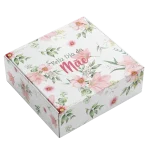 Caixa Cartão Branca 25x25x9cm Dia da Mãe - Flores – Norpack