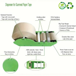 Máquina Dispensadora Manual Cinzenta para Fita de embalagem Gomada SEM ADESIVO ♲100% Ecológico♲ – Norpack - Image 2