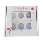Box Branca p/ 6 Brigadeiros 140x140x50mm - Dia da Mulher – Norpack
