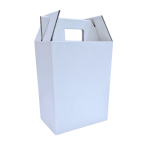 Caixa Cartão Branca Cabaz / Presente / Pastelaria / Garrafa 26x17x34cm - Ideal para Cabazes e Vinhos! – Norpack