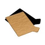Prato de Cartão para Pastelaria Diversa Dourada / Preto 5,5x9,5cm - Pack 25 – Norpack