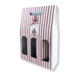 Caixa Cartão Branca / Kraft 3 Garrafas 27x8x38cm “Presente de Natal” – Norpack - Image 2