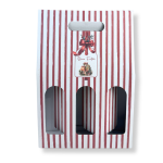 Caixa Cartão Branca / Kraft 3 Garrafas 27x8x38cm “Presente de Natal” – Norpack - Image 4