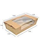 Caixa Kraft c/Janela Pack 25 - Take Away/Pastelaria/Bolos/Sushi – Norpack - Image 9
